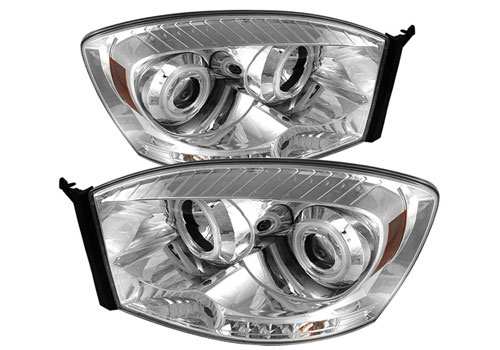 Spyder CCFL Projector Chrome Headlights 06-08 Dodge Ram